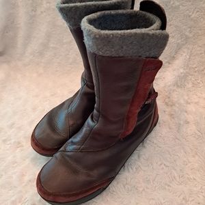 Teva Haley mid-calf boot in burgundy waterproof leather